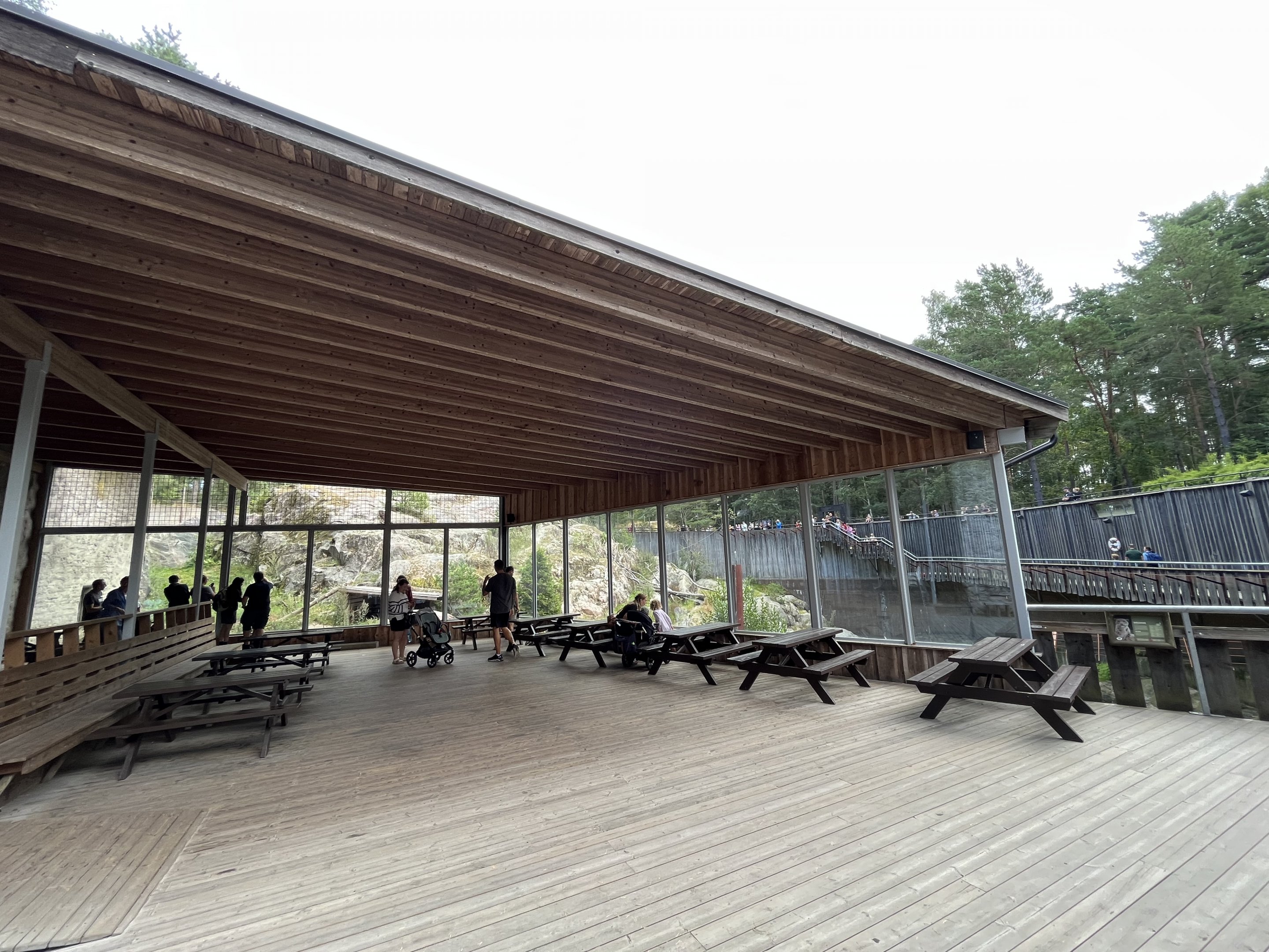 Snow Leopard Exhibit - viewing platform