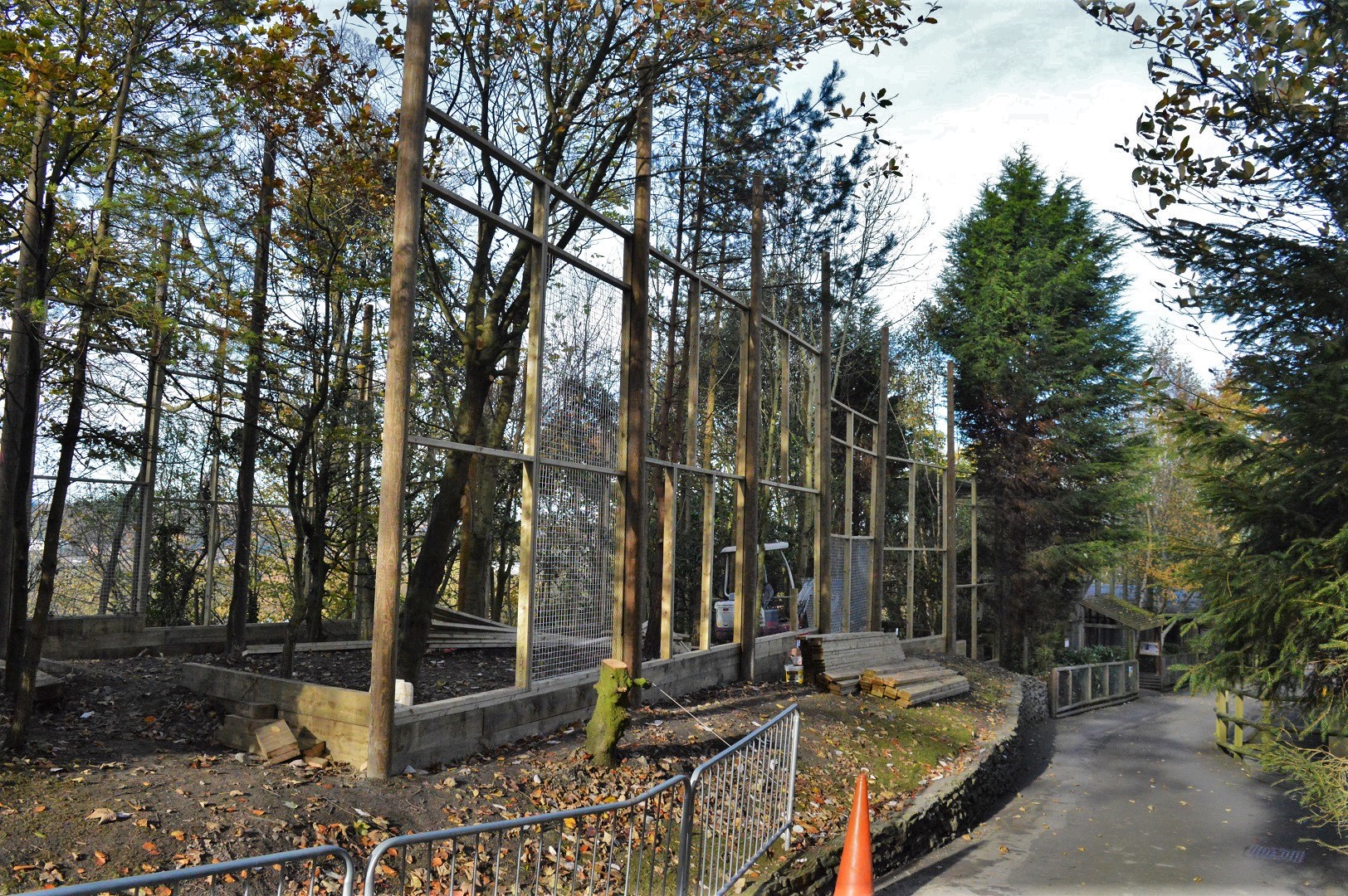 Snow leopard extension under construction