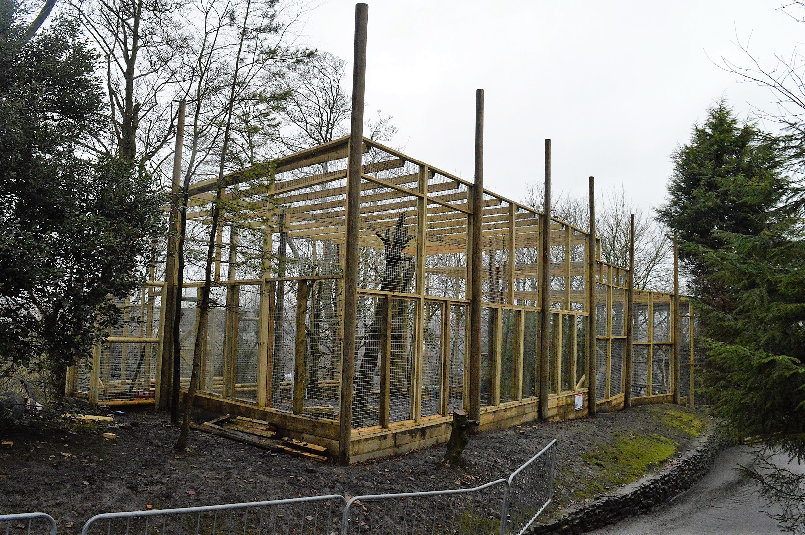 Snow leopard extension under construction