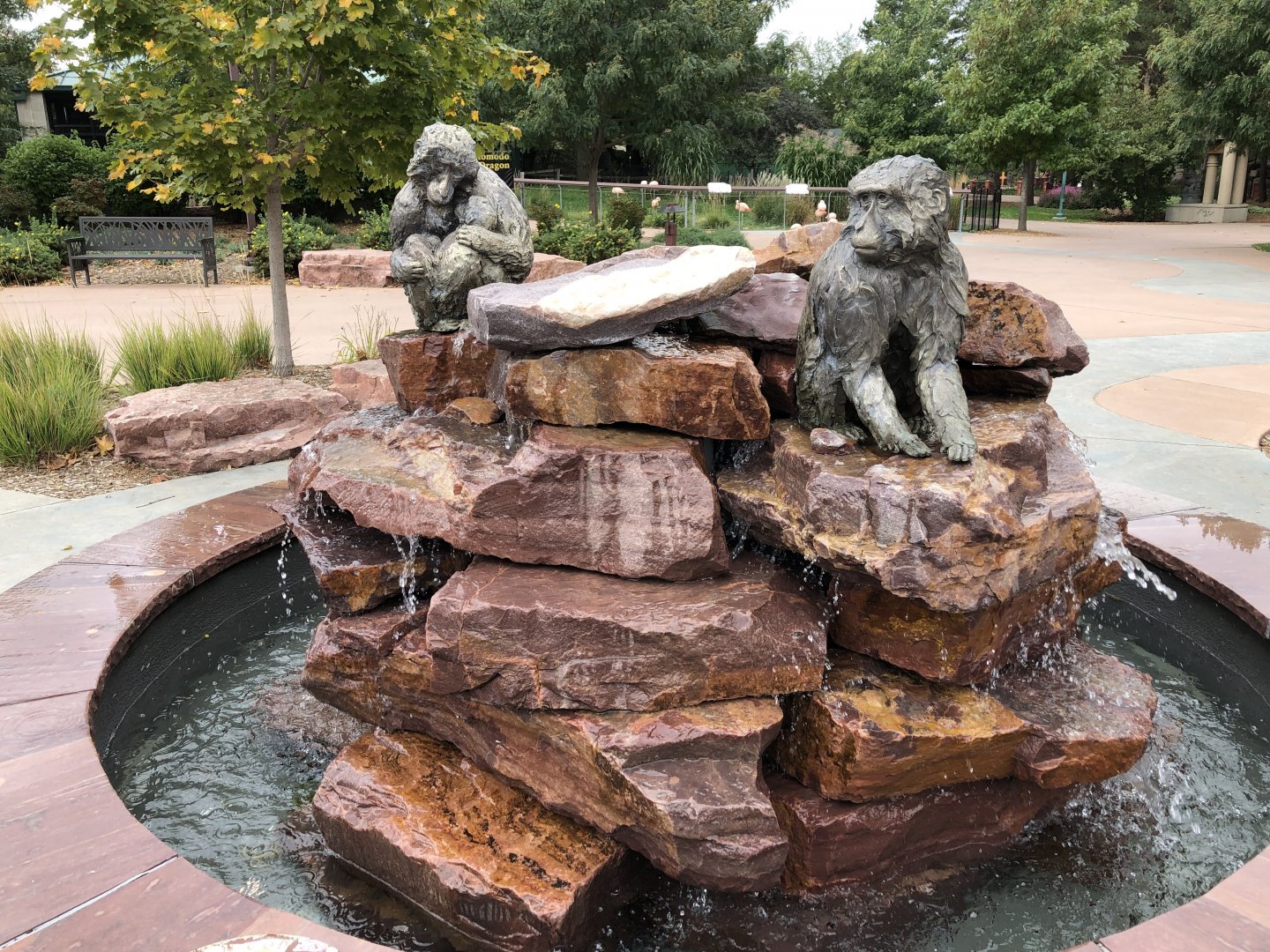 Snow Monkey Fountain