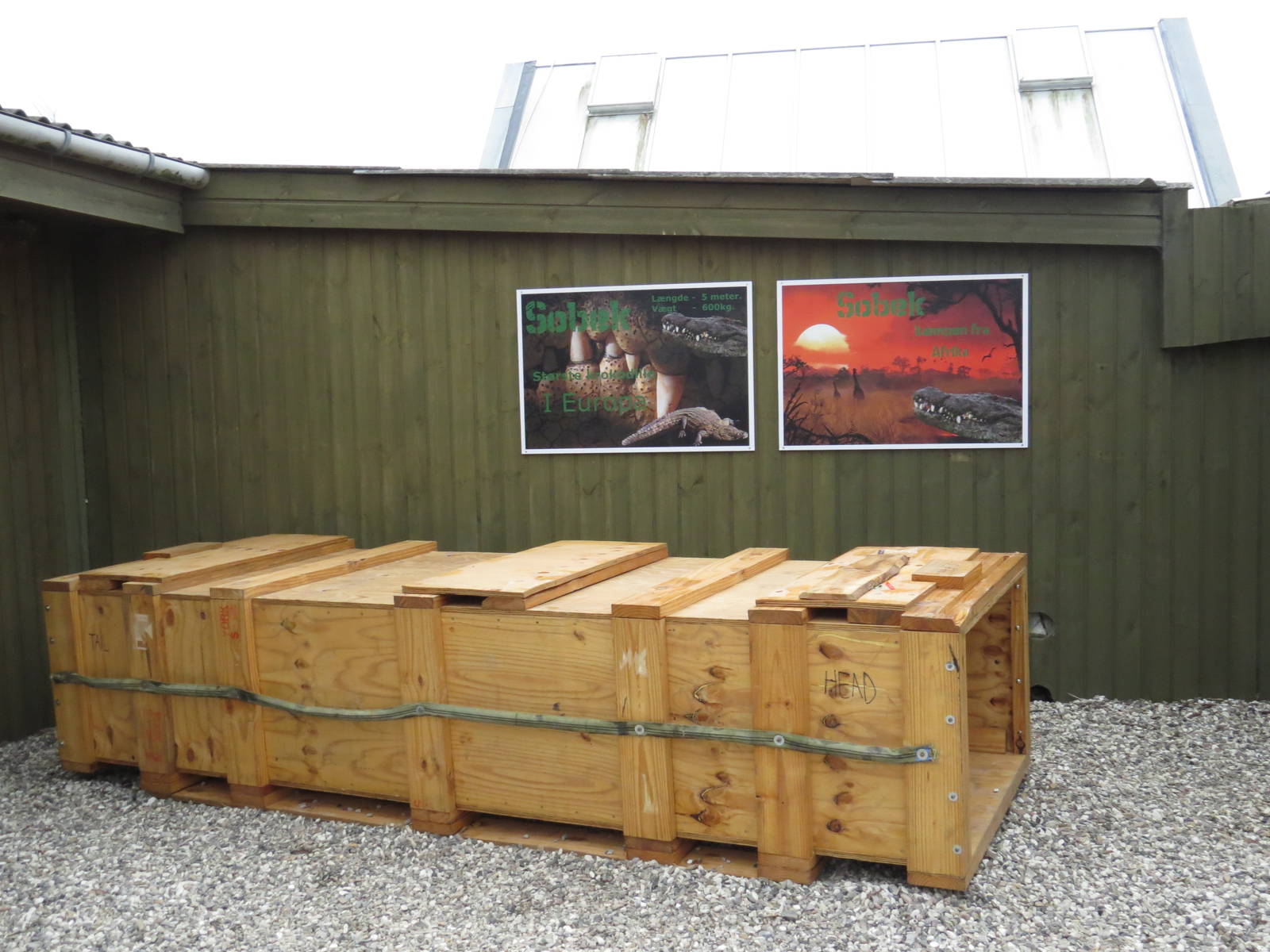 Sobek's transportation crate, June 2015.