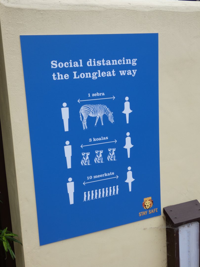 Social distancing signage
