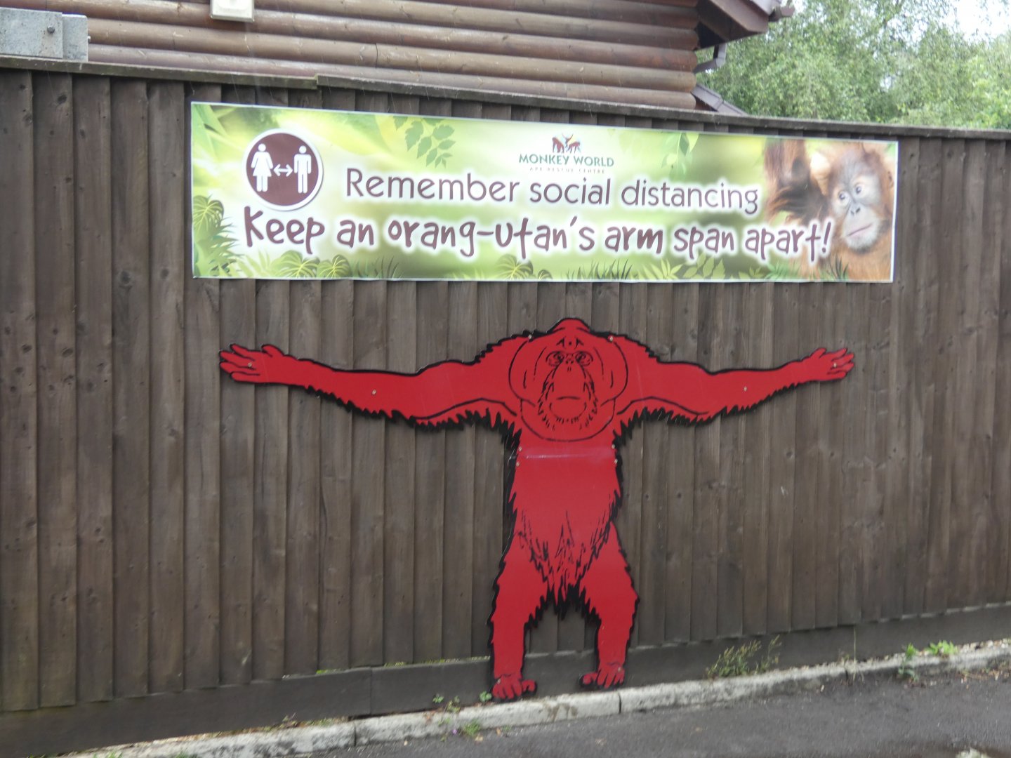 Social distancing signage