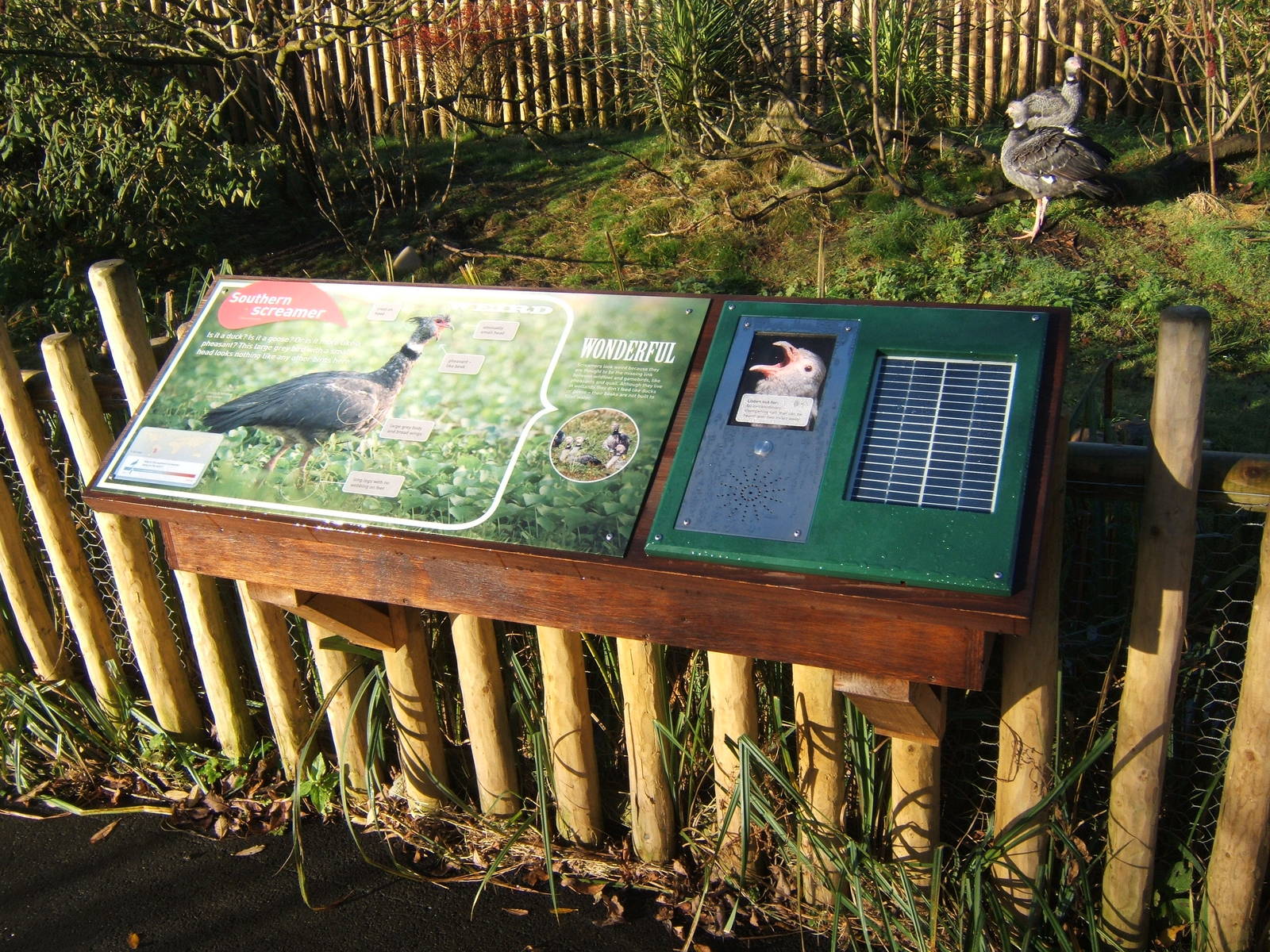 Solar powered inter-active display signs