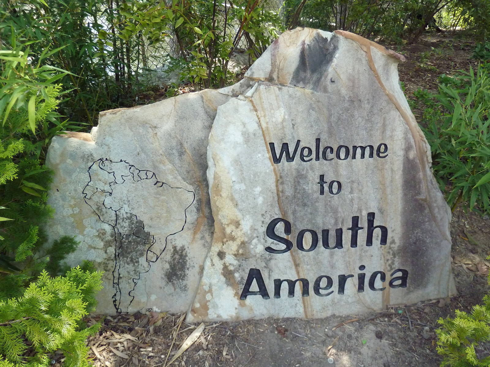 South America - Entrance Sign