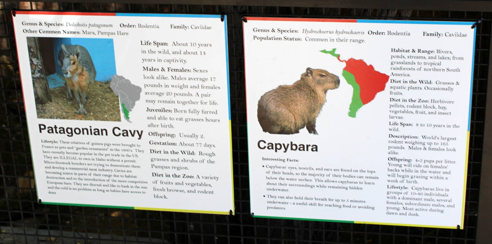 South America Exhibit - Signage