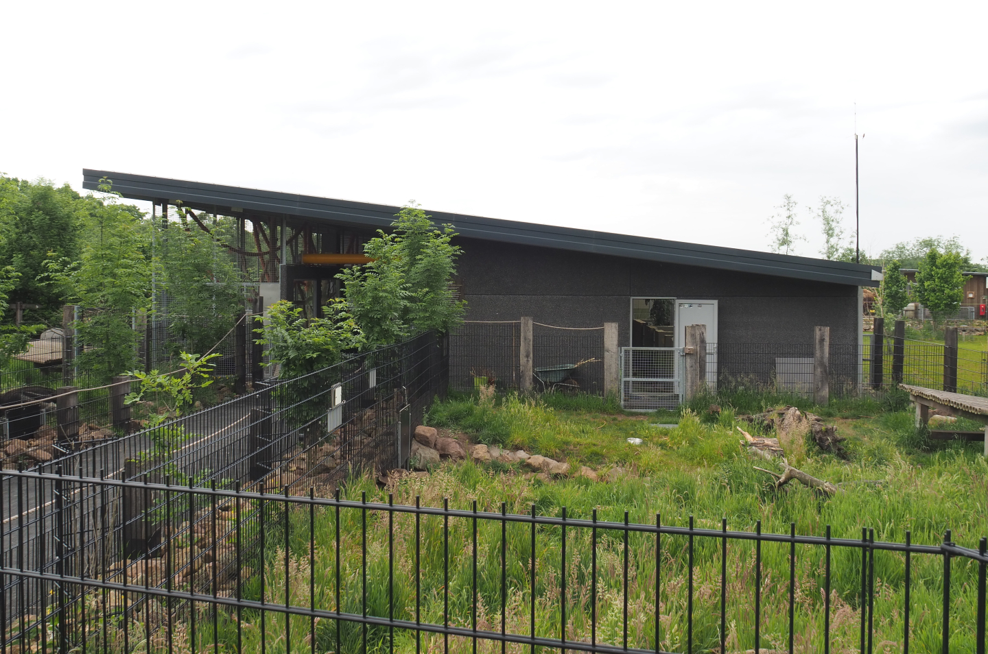 South America House and part of the separate giant anteater exhibit, 2022-05-17