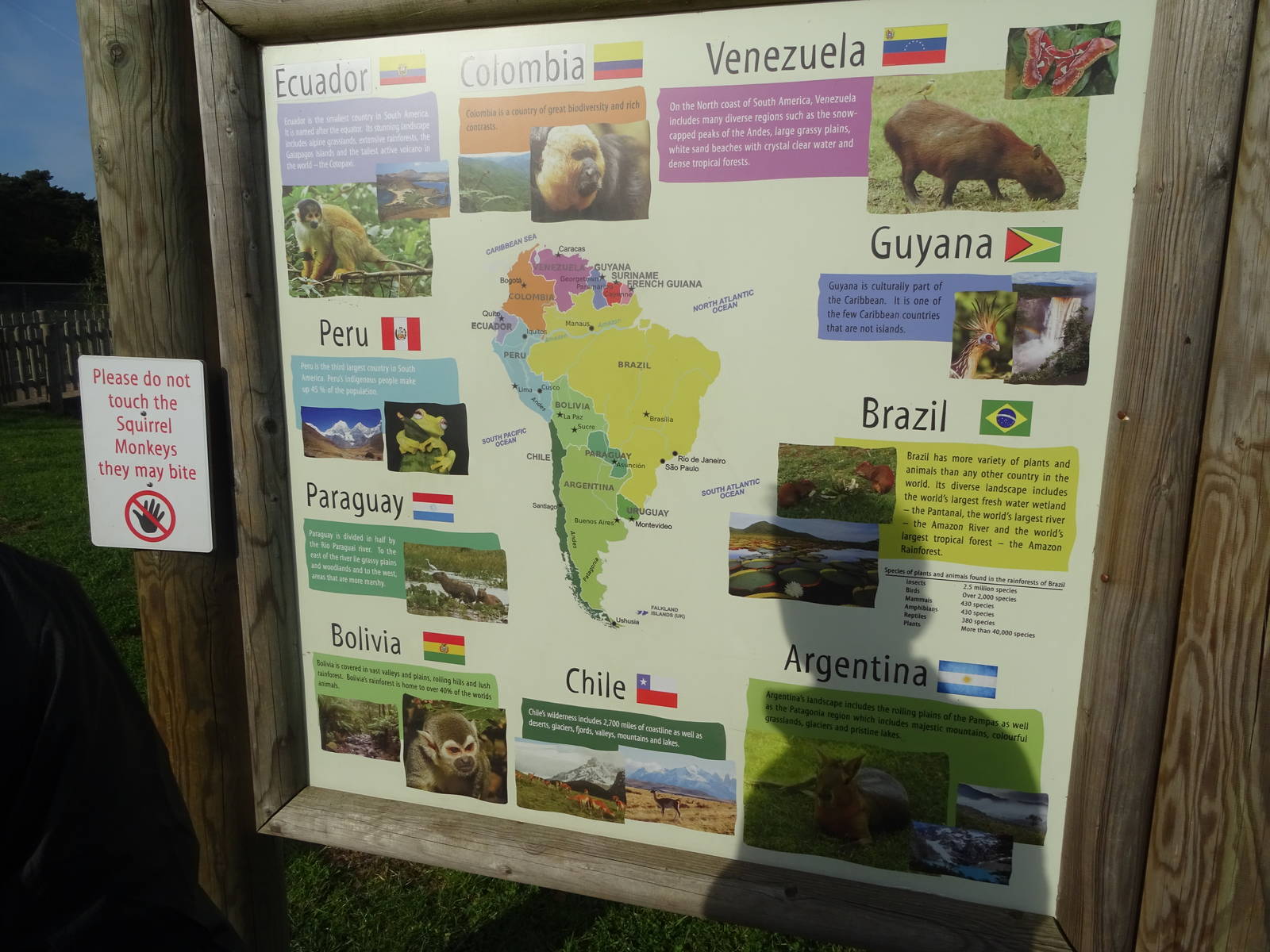 South America Viva Sign at Yorkshire Wildlife Park