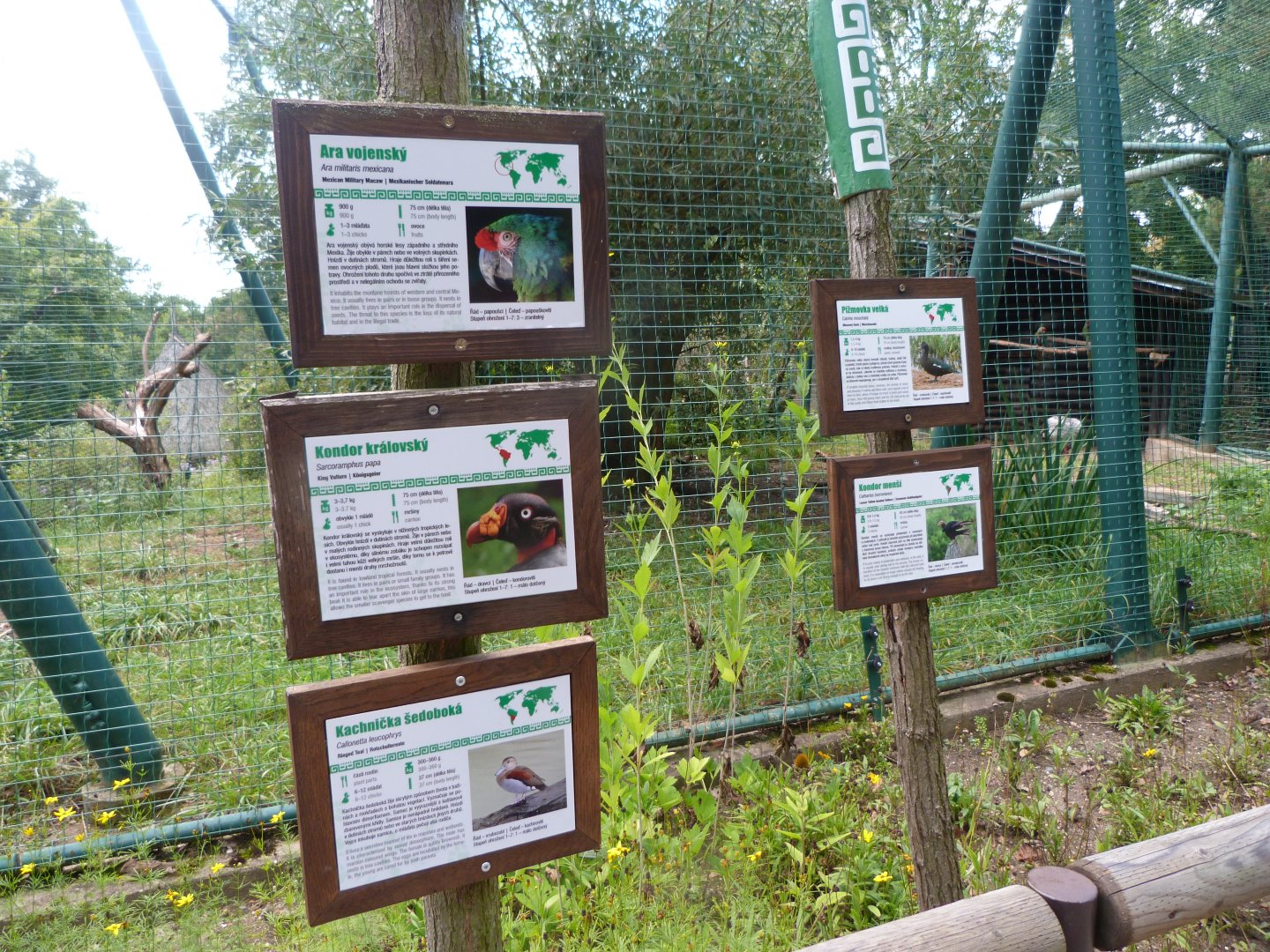 South American aviary signs -Zoo Plzeň (2025)