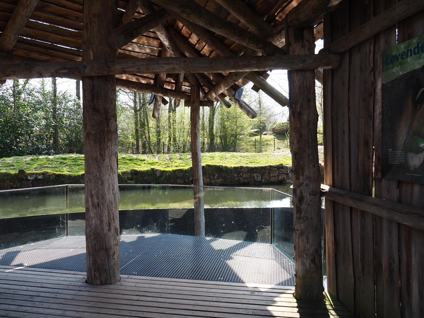 South American tapir and nutria viewing shelter, 2019-03-30