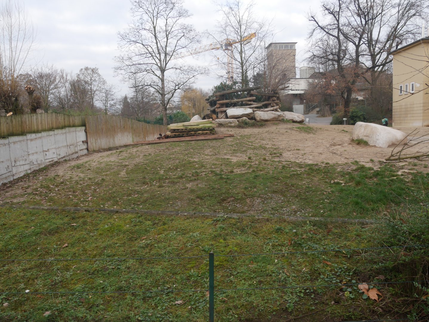 South-central black rhinoceros outdoor enclosure (January 2019)