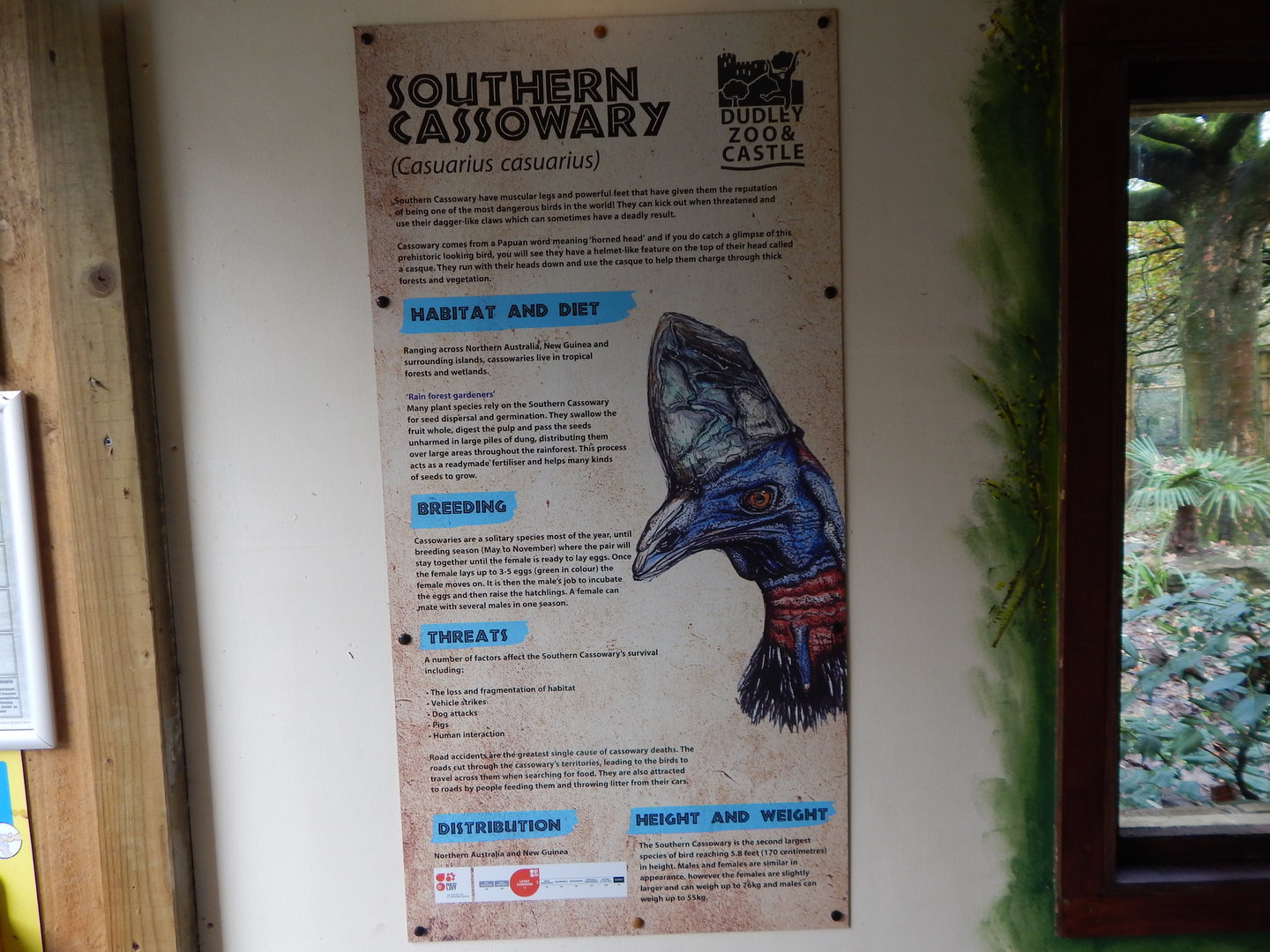 Southern cassowary signage 241122