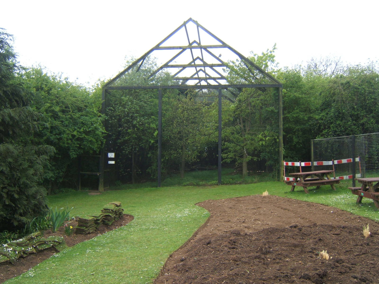Southern Ground Hornbill and Green Turaco Aviary