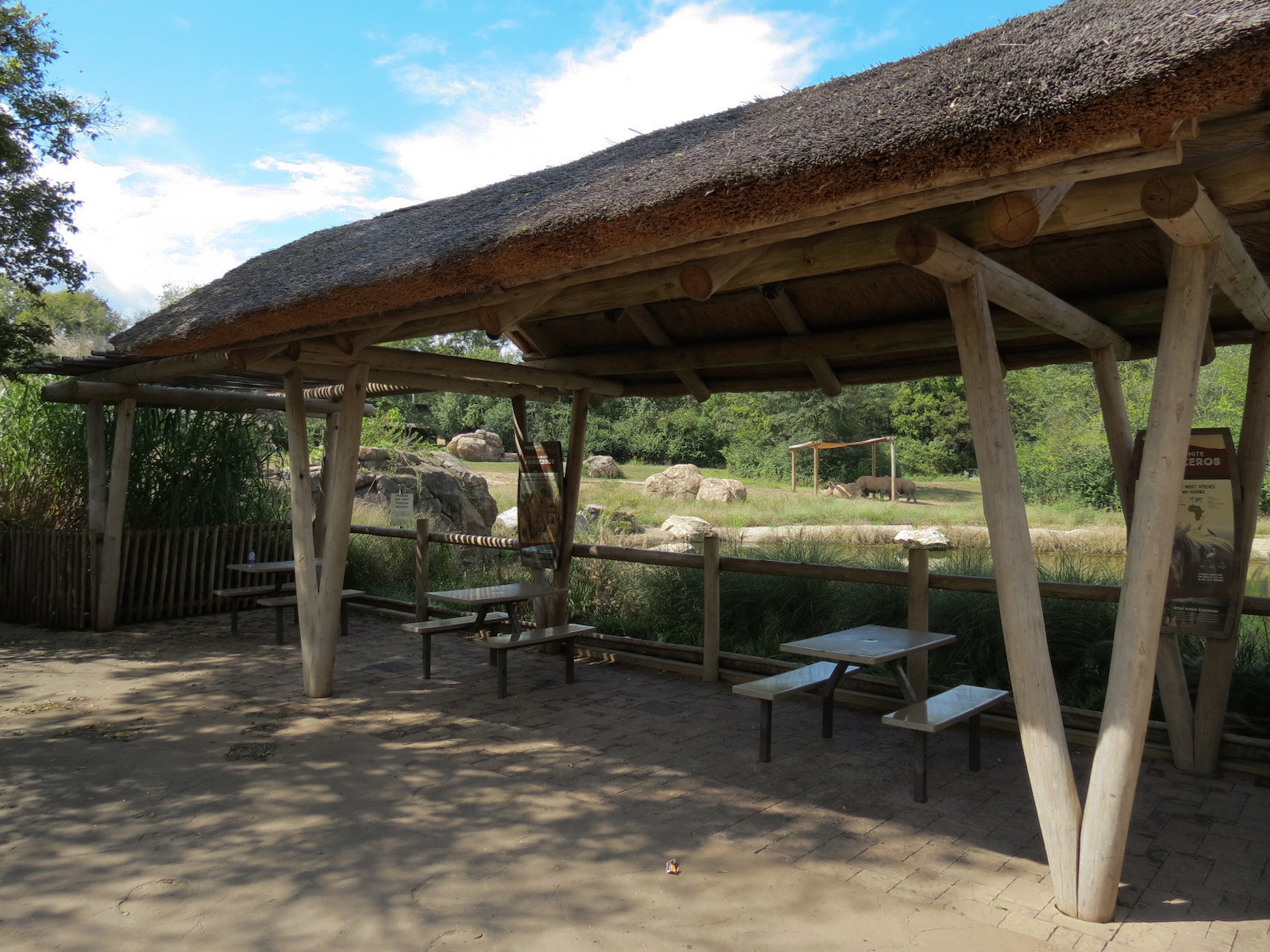 Southern White Rhinoceros Exhibit - Viewing Shelter