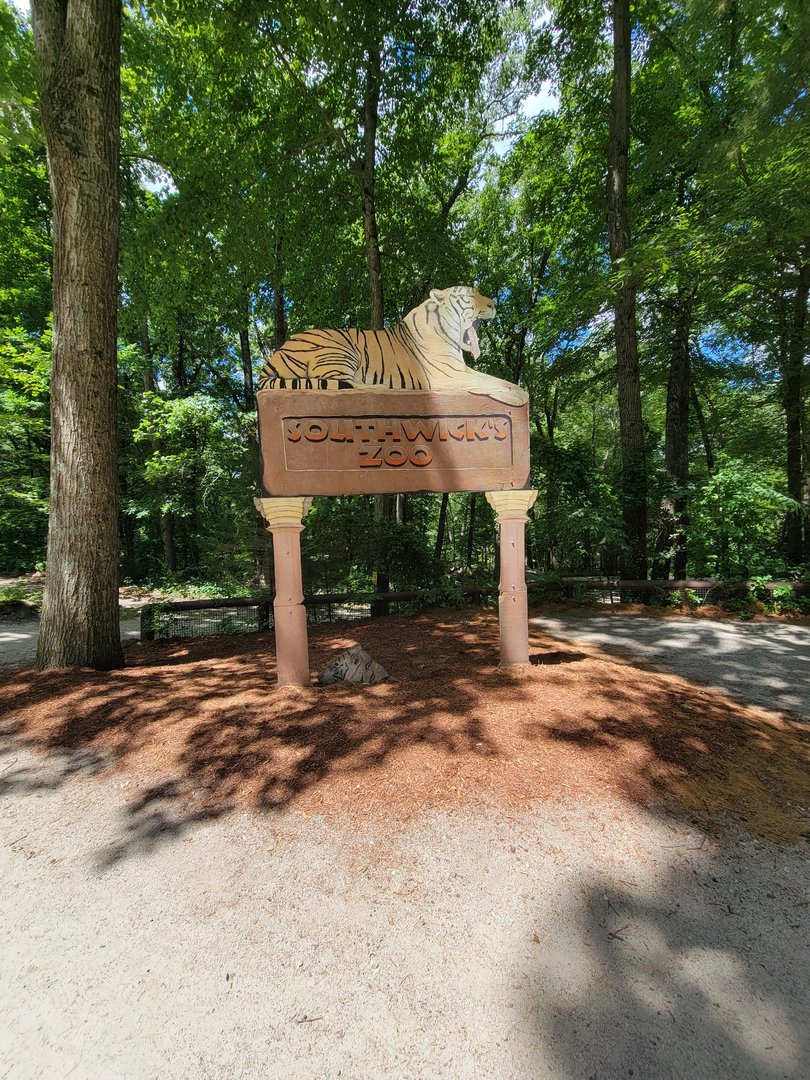 Southwick 7/22 - Random entrance-looking sign in middle of zoo