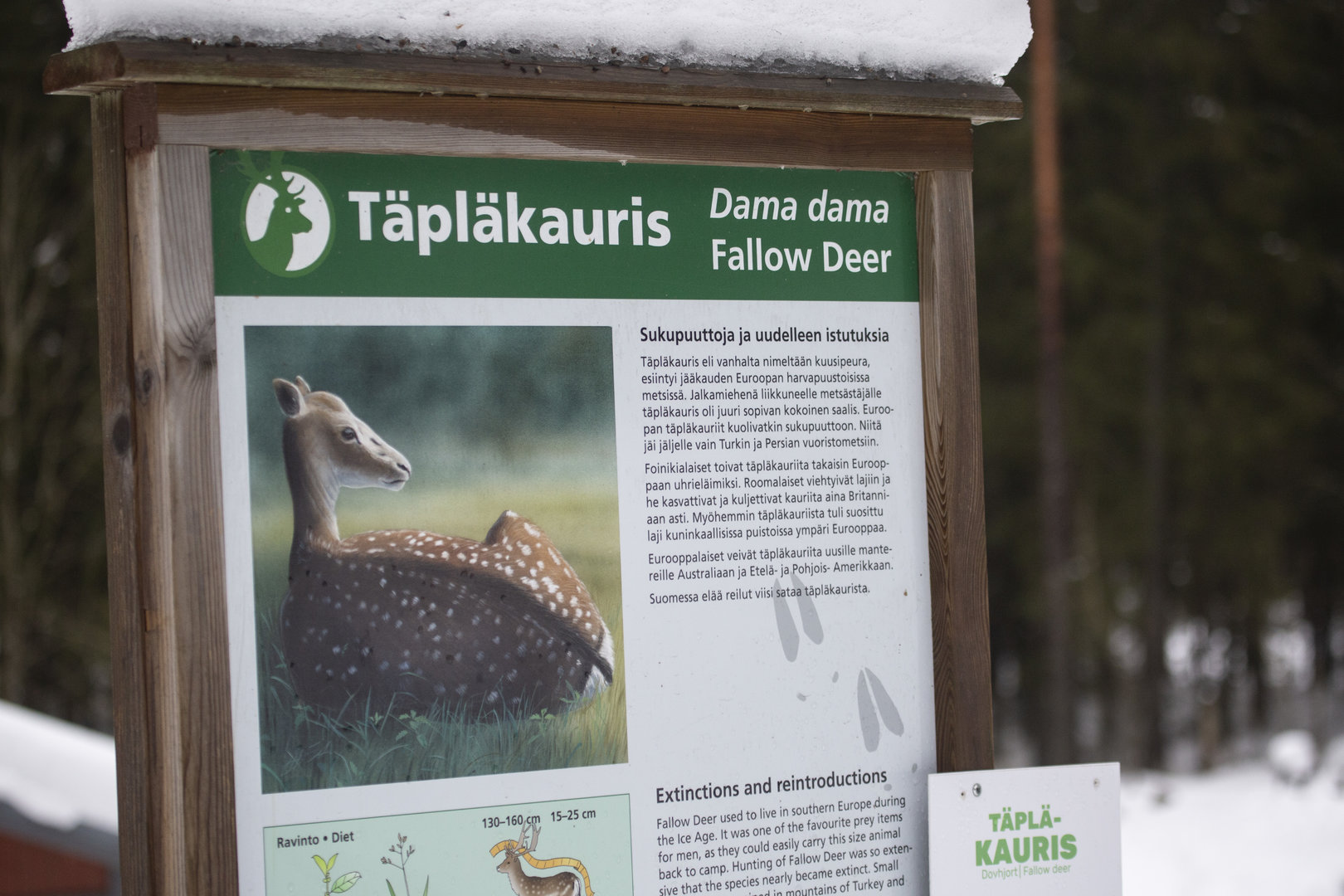 Species information sign