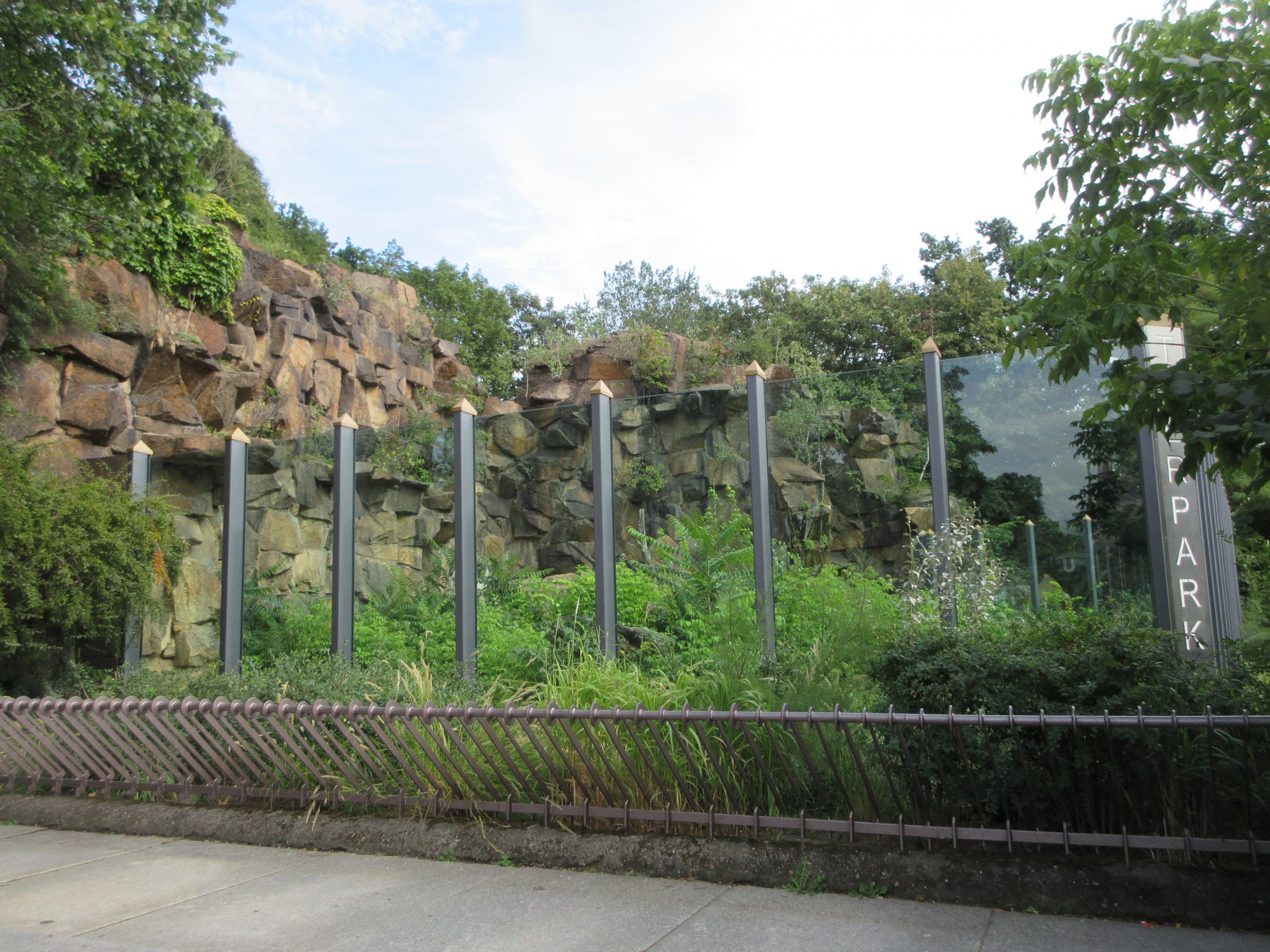 Spectacled Bear Exhibit #1 (seen from outside zoo)