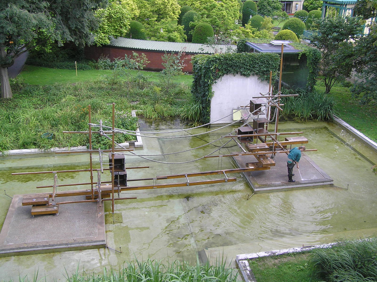 Spider monkey exhibit - Stuttgart zoo 2006
