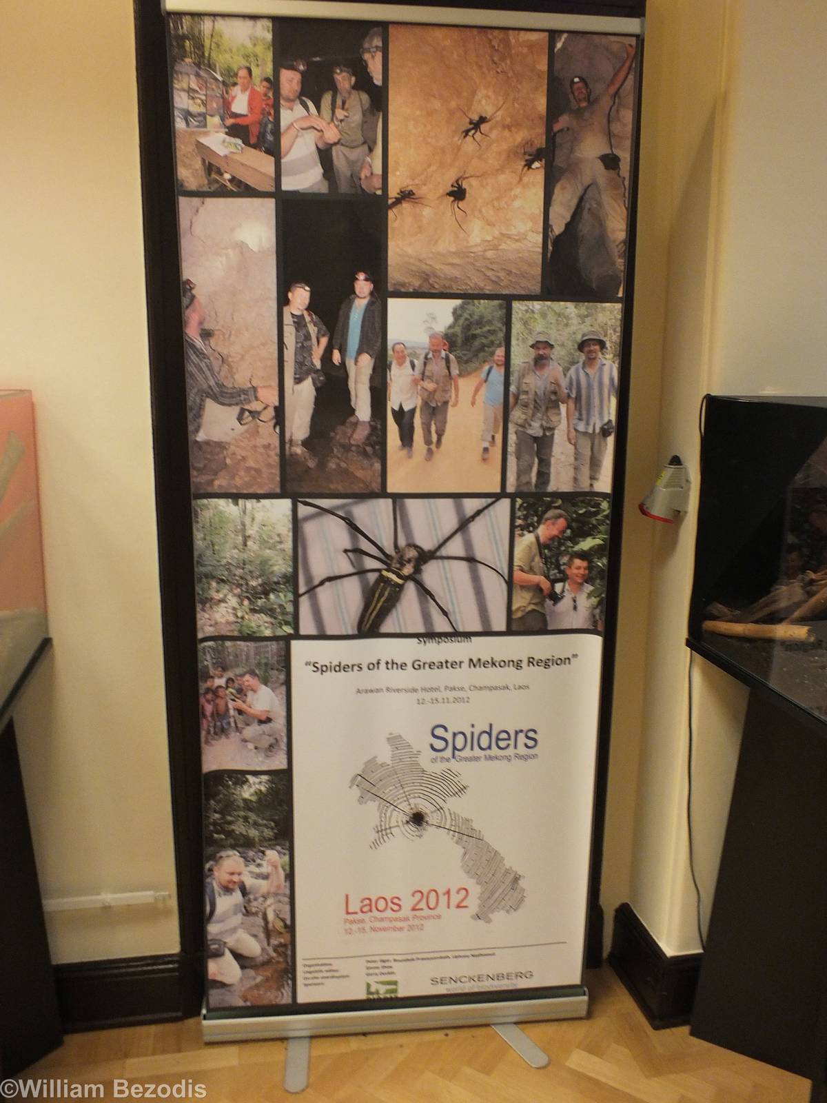 Spiders of The Greater Mekong Region Sign - 'The Fascinating World of Spide