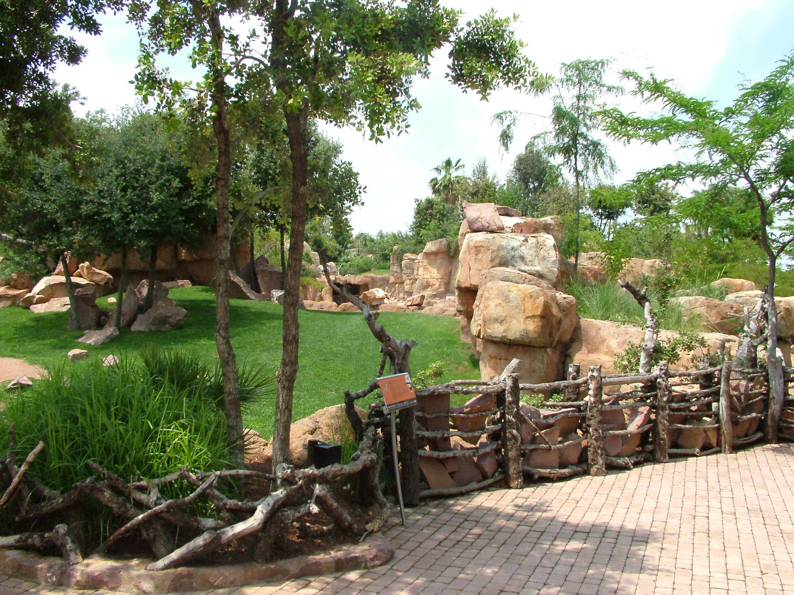 Spotted Hyaena Exhibit at Bioparc Valencia, 28/05/11