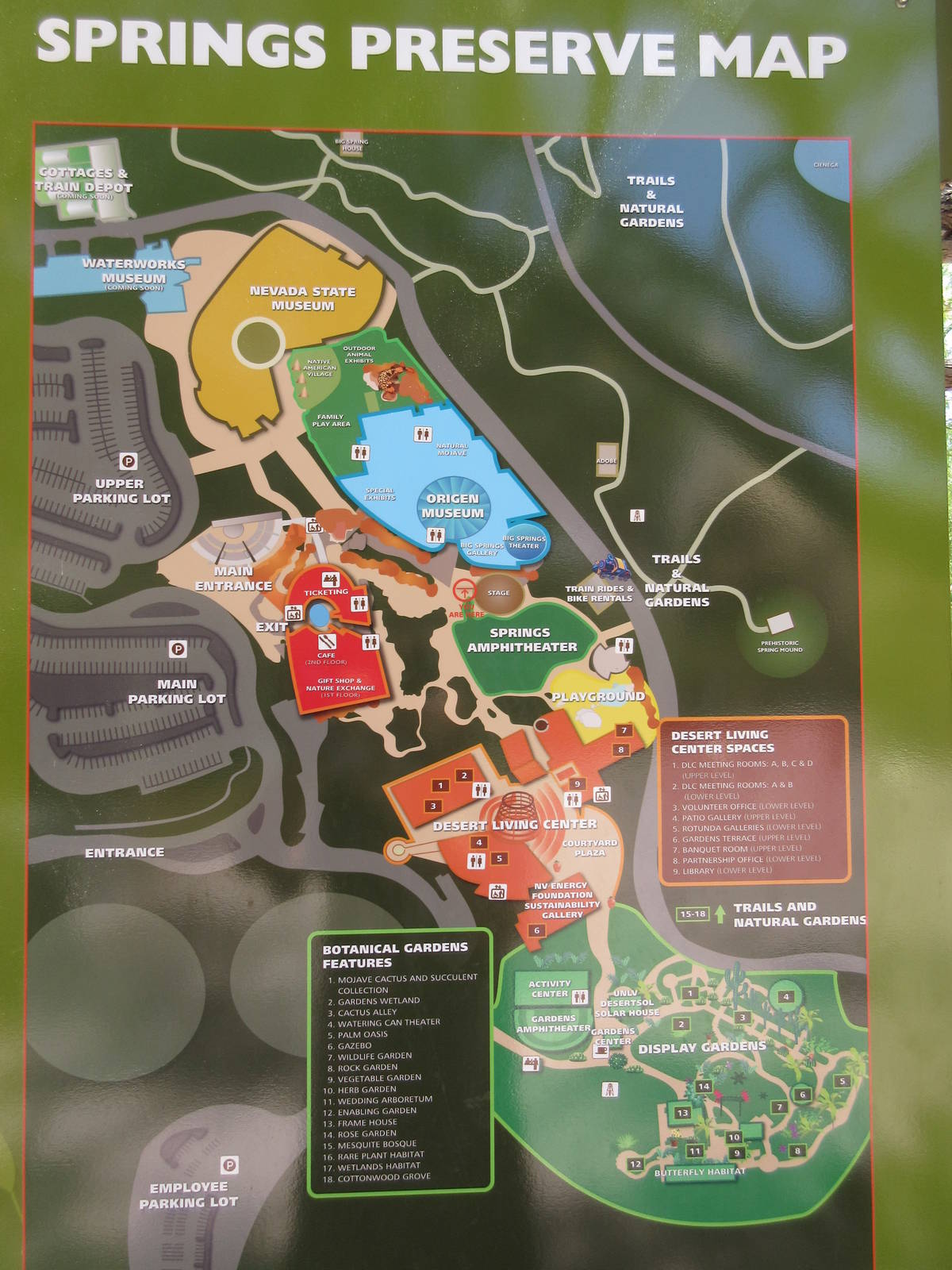 Springs Preserve (Nevada) - Map