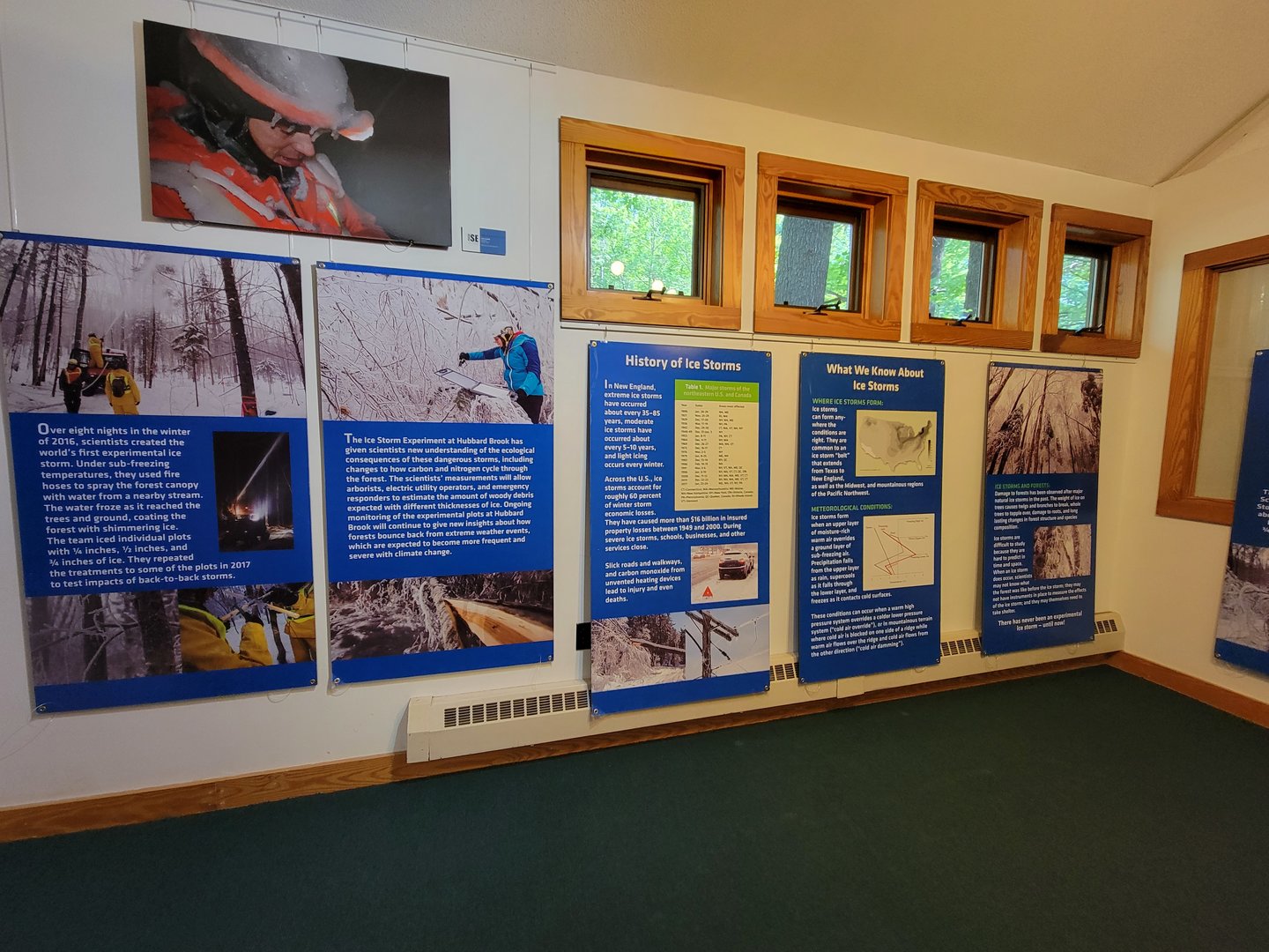 Squam Lakes NSC, 7/22 - Trailhead Gallery, info about ice storms