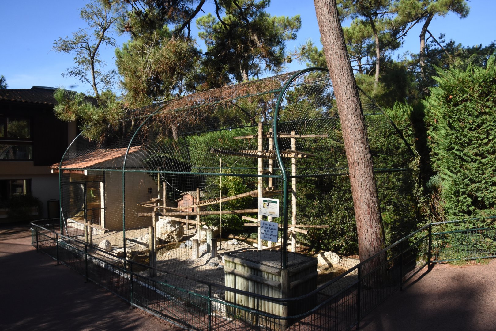 Squirrel Monkey cage