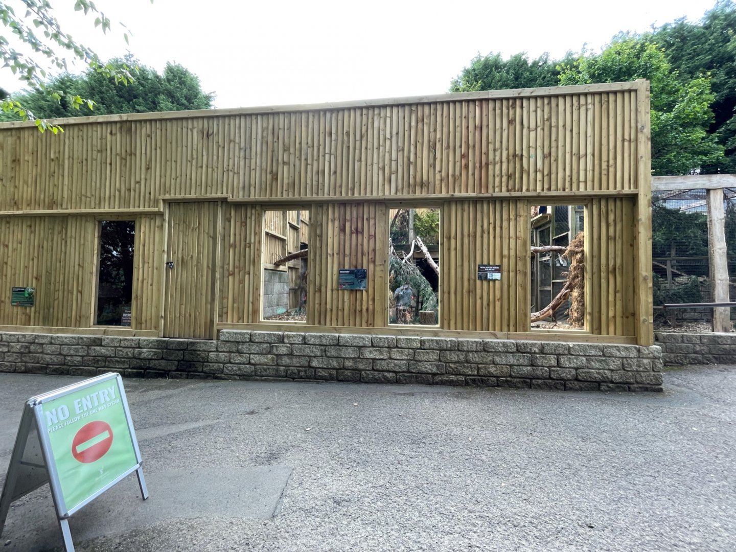 Squirrel Monkey Enclosure at Ponderosa Zoo (July 2021)