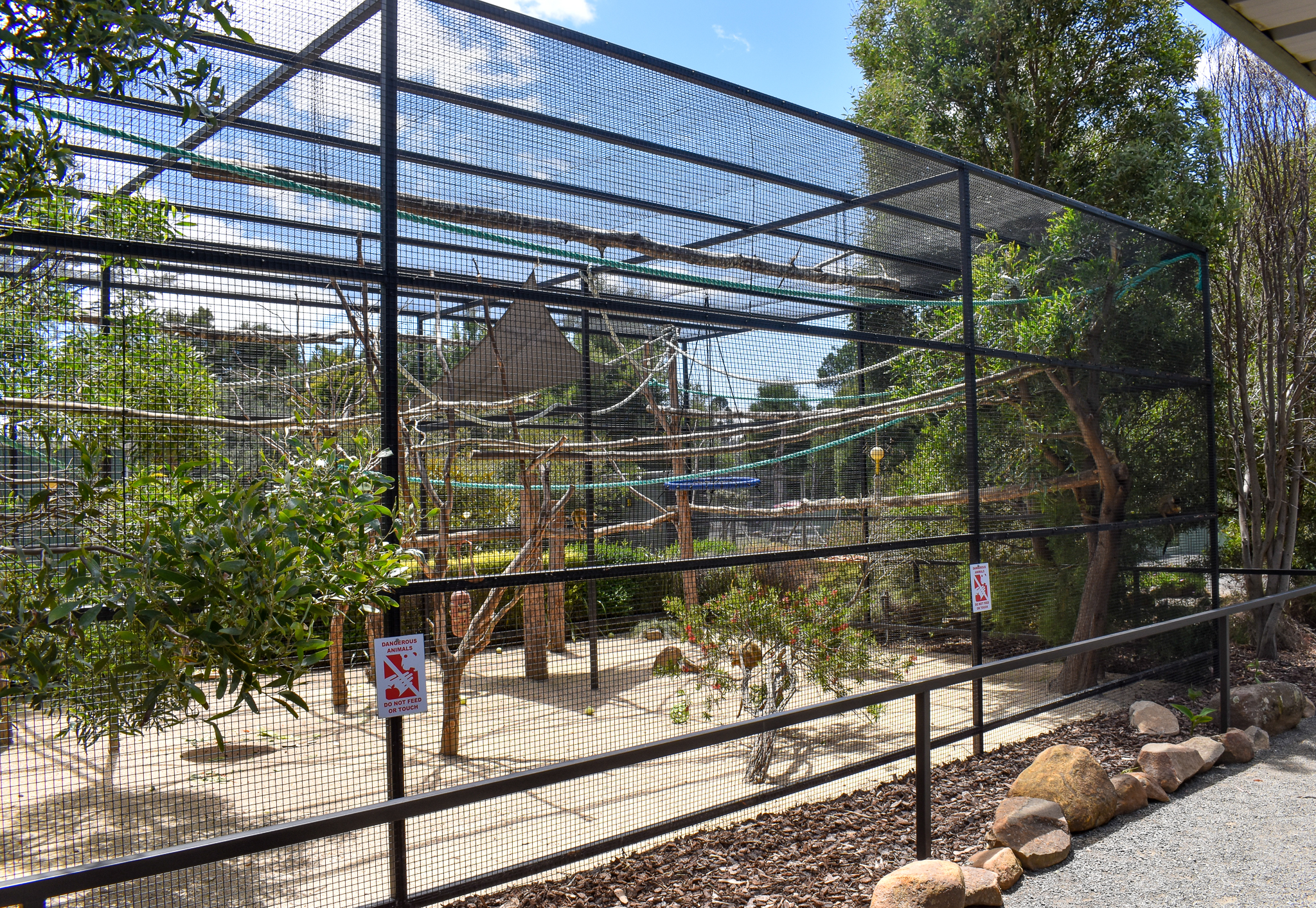 Squirrel Monkey enclosure