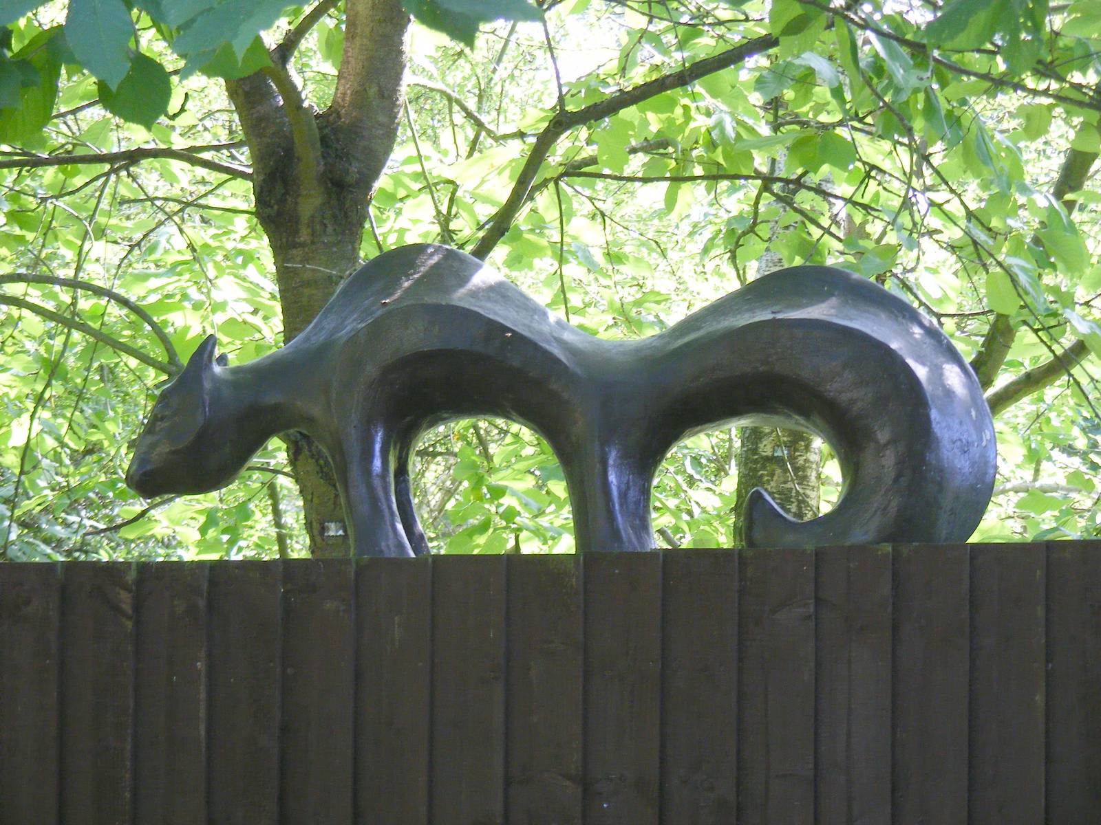 Squirrel statue at Birmingham Nature Centre, 30 August 2010