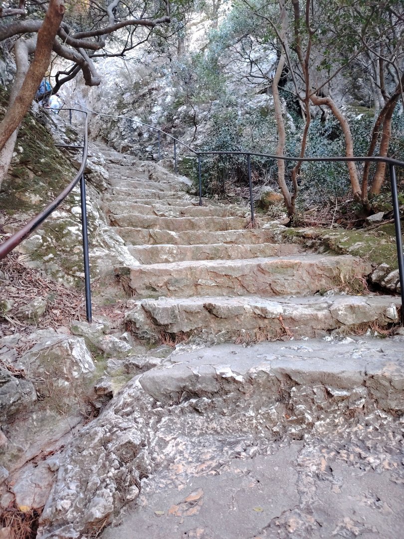 Staircase in the cliff