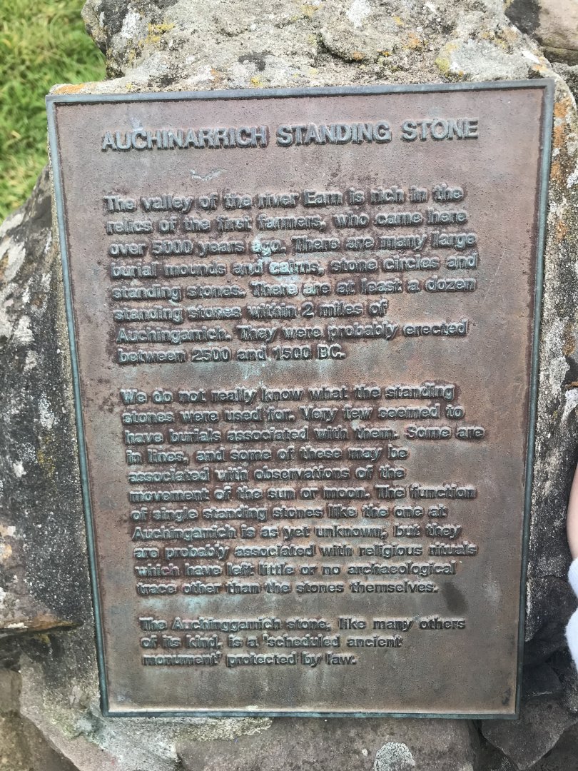 Standing stone signage