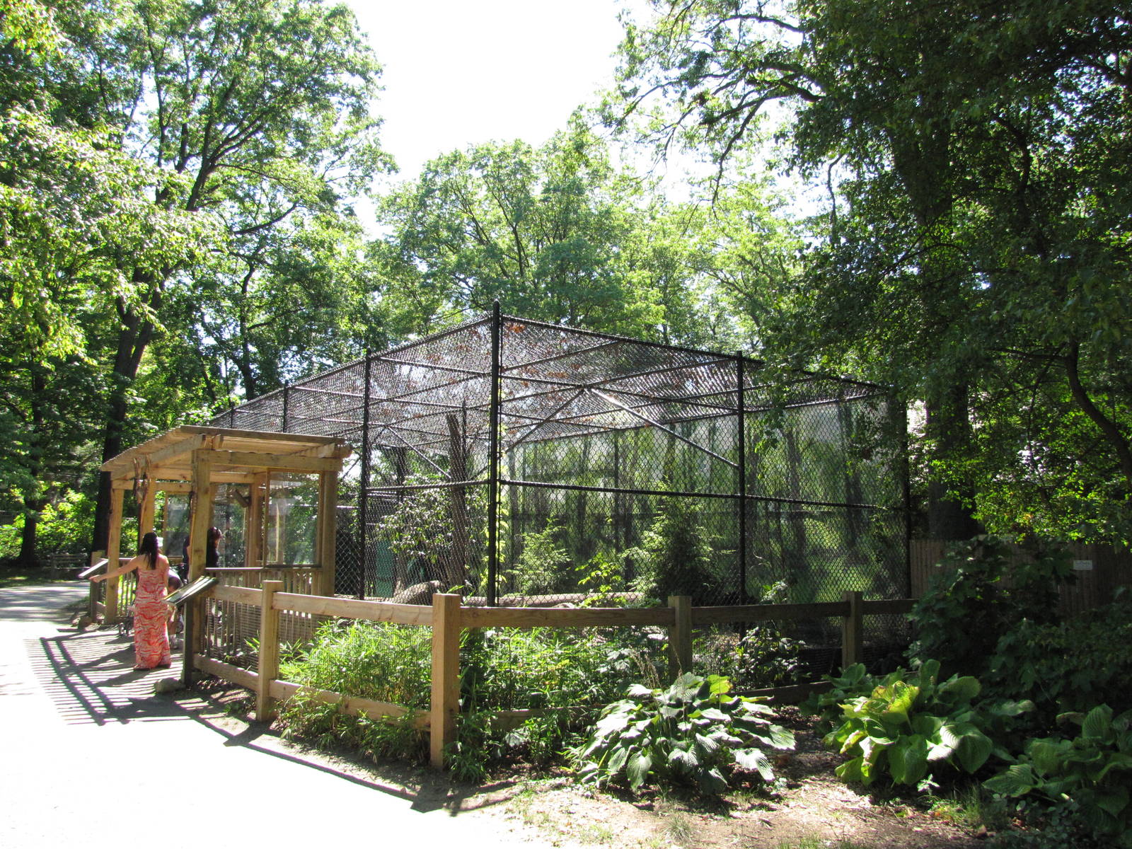 Staten Island Zoo 2010 - Bobcat enclosure