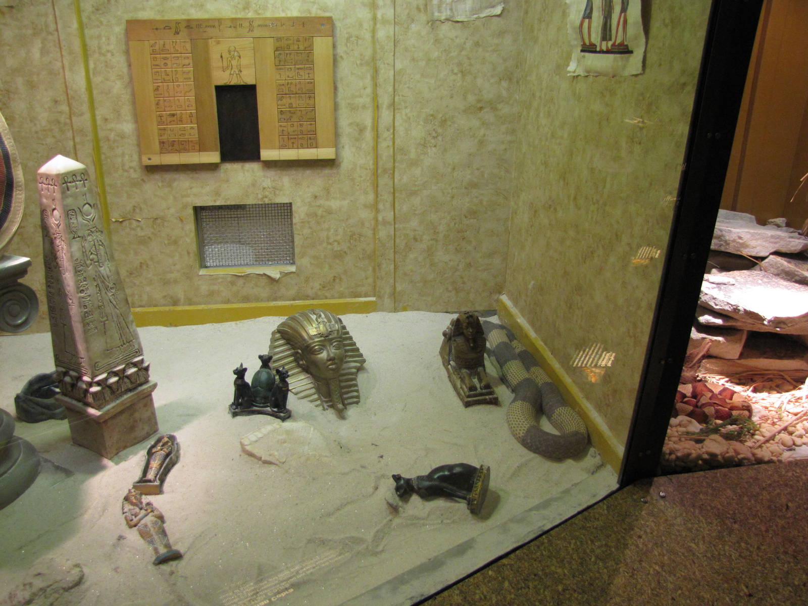 Staten Island Zoo 2010 - Egyptian Cobra exhibit