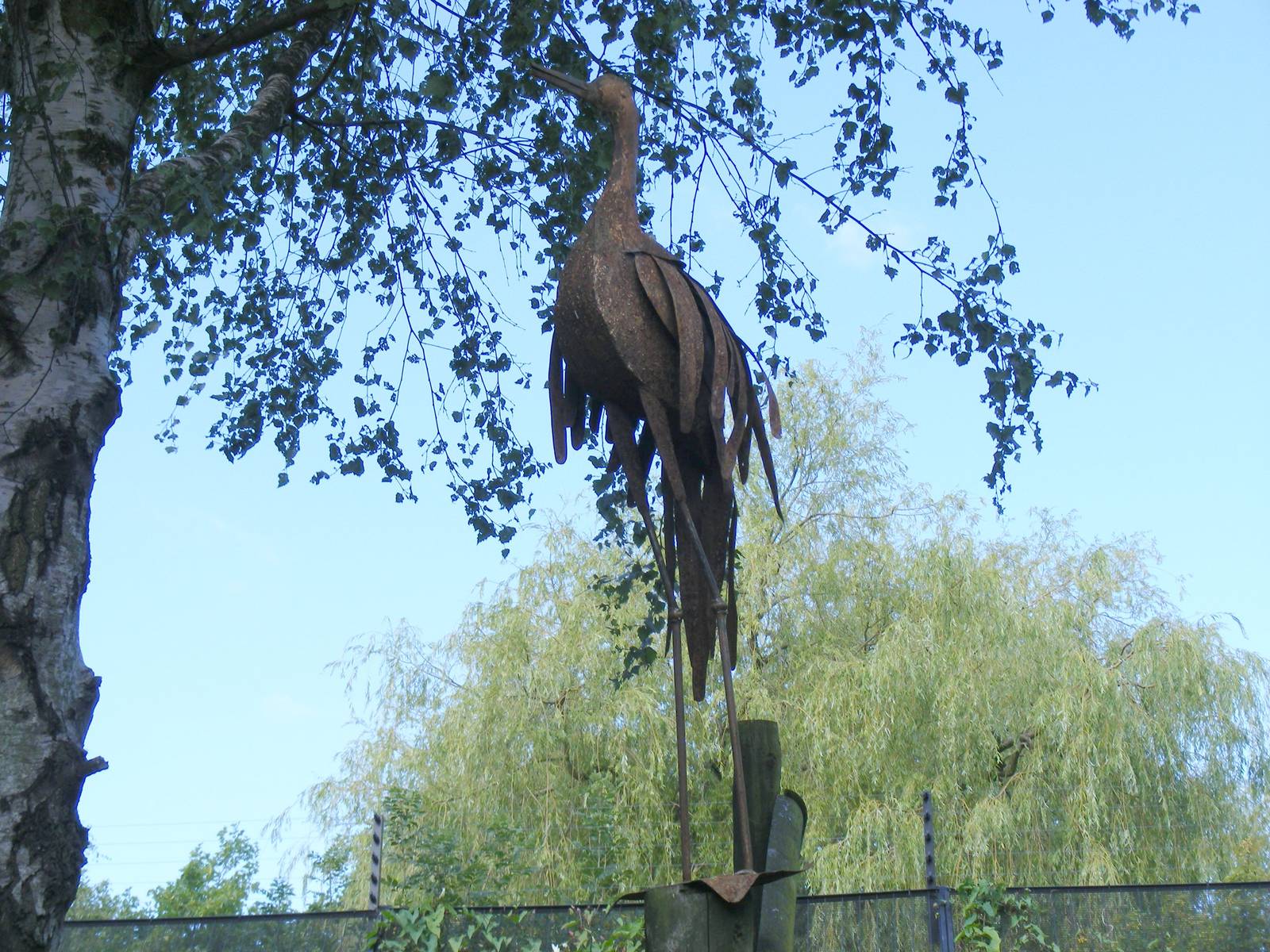 Statue at Birmingham Nature Centre, 30 August 2010