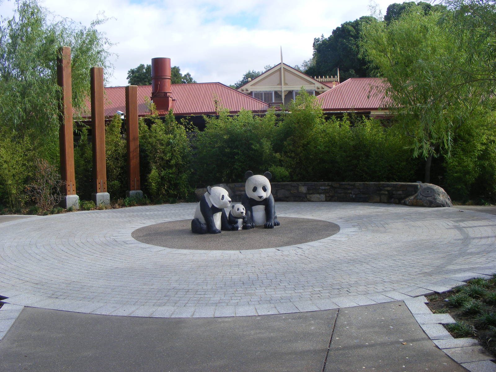 Statue in Panda Precinct - April, 2010