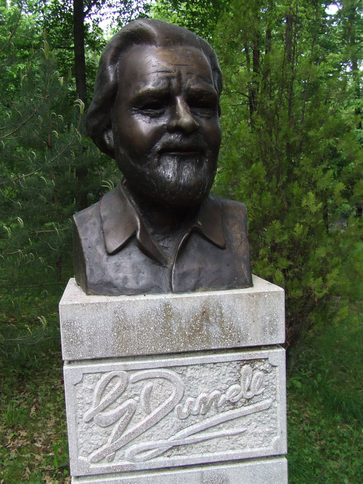 Statue of Gerald Durrell @ Miskolc Zoo, Hungary