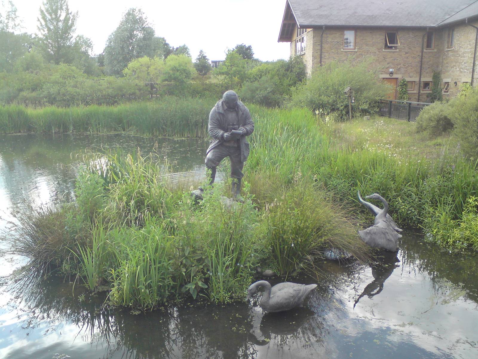Statue of Sir Peter Scott