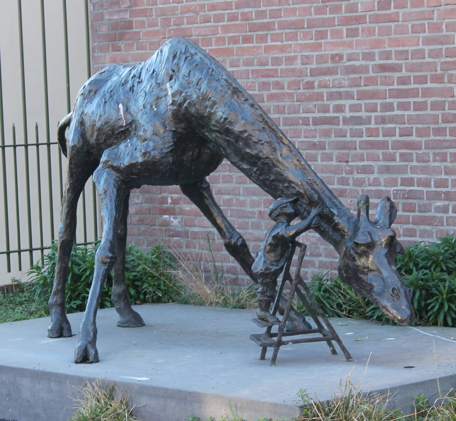 Statue outside Monkey house