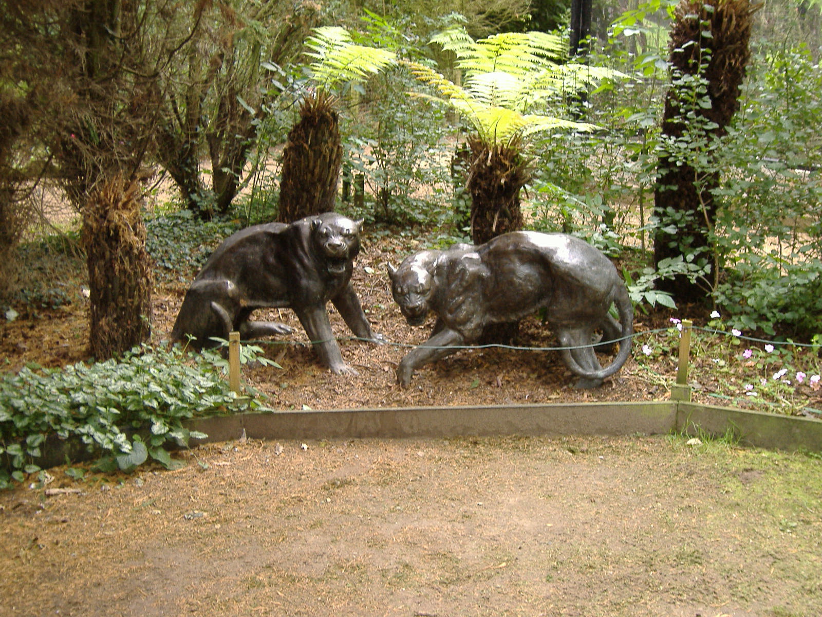 Statues at Linton Zoo, 11 September 2010