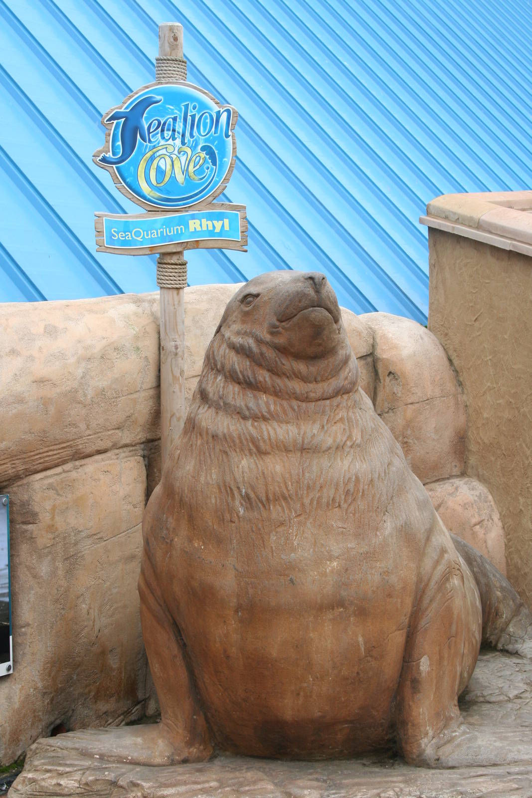 Stellar's sea lion statue