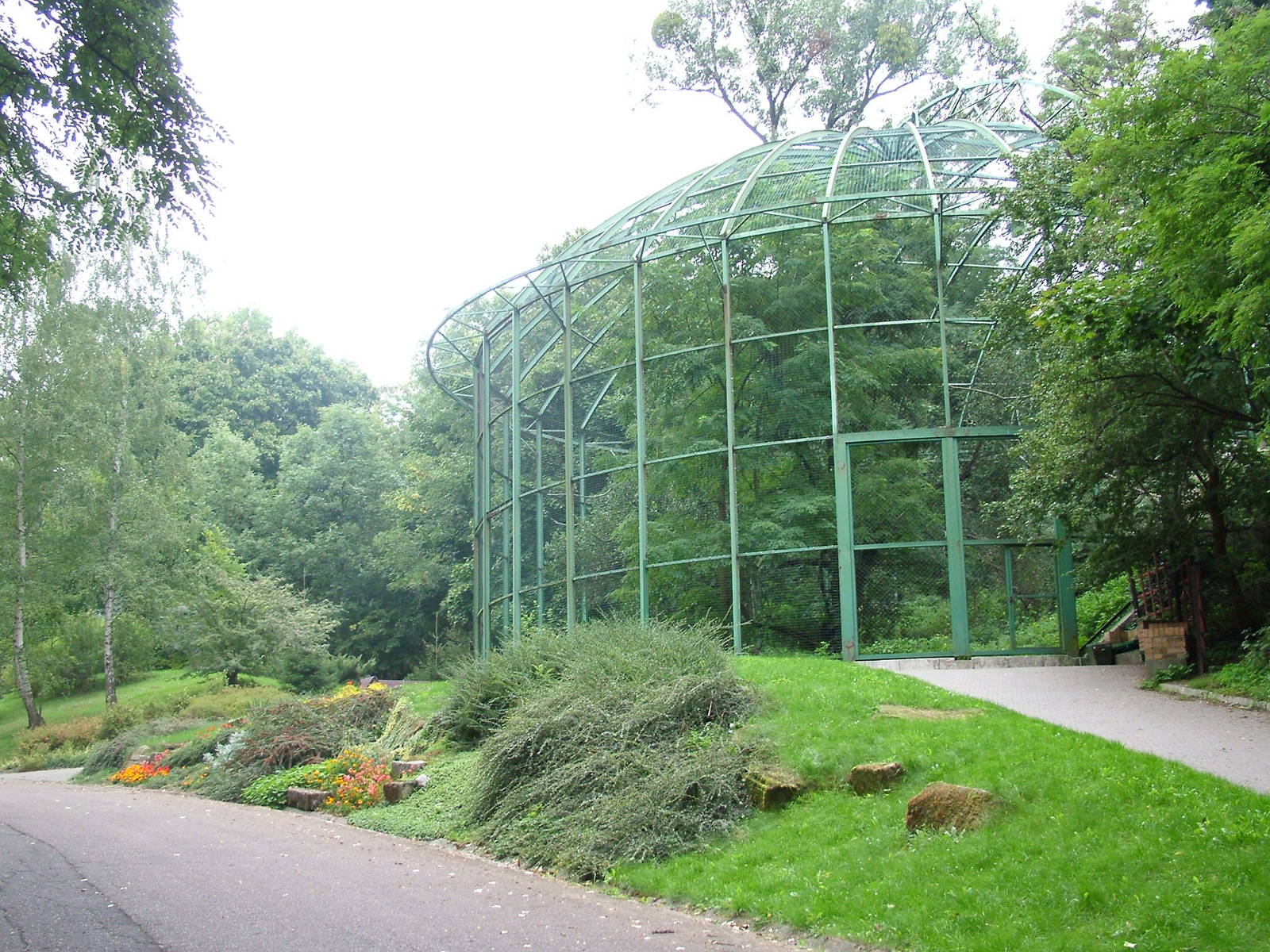 Steller's Sea Eagle aviary at the New Zoo, Poznan Sept 08
