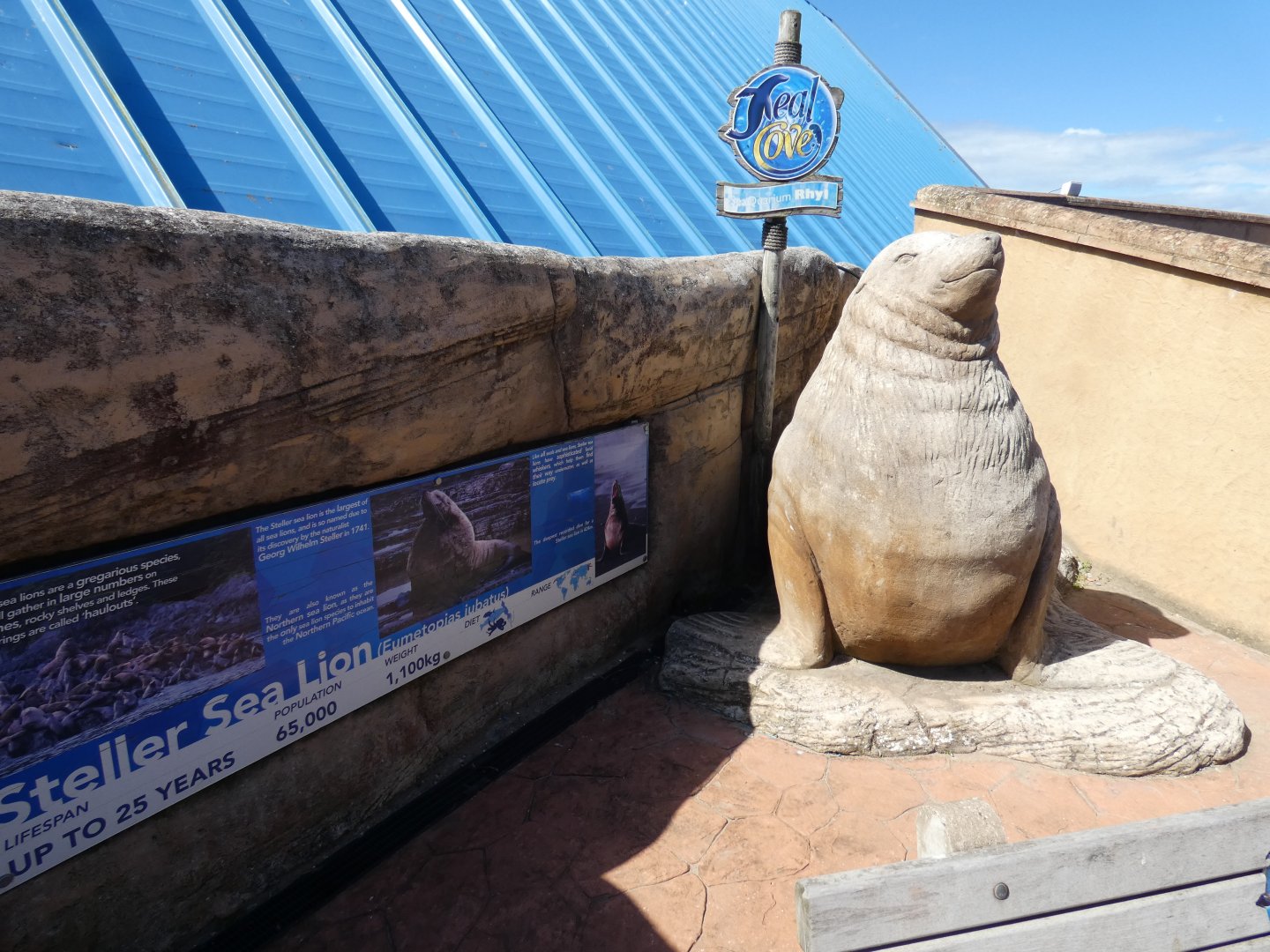 Steller's sea lion statue