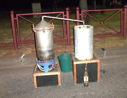 Still.  At night market.  Reunion.