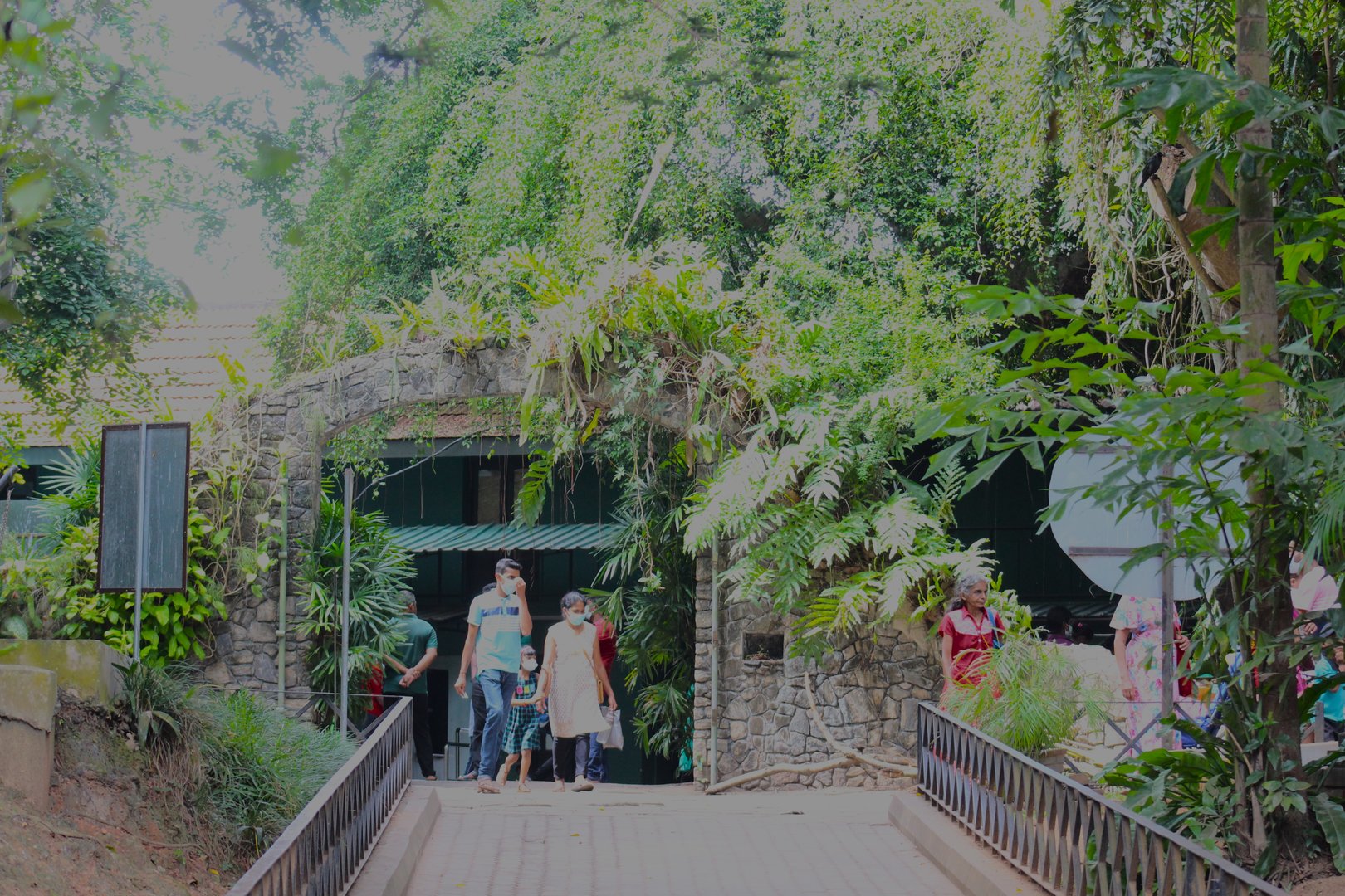 Stone arch near the Ostrich exhibit