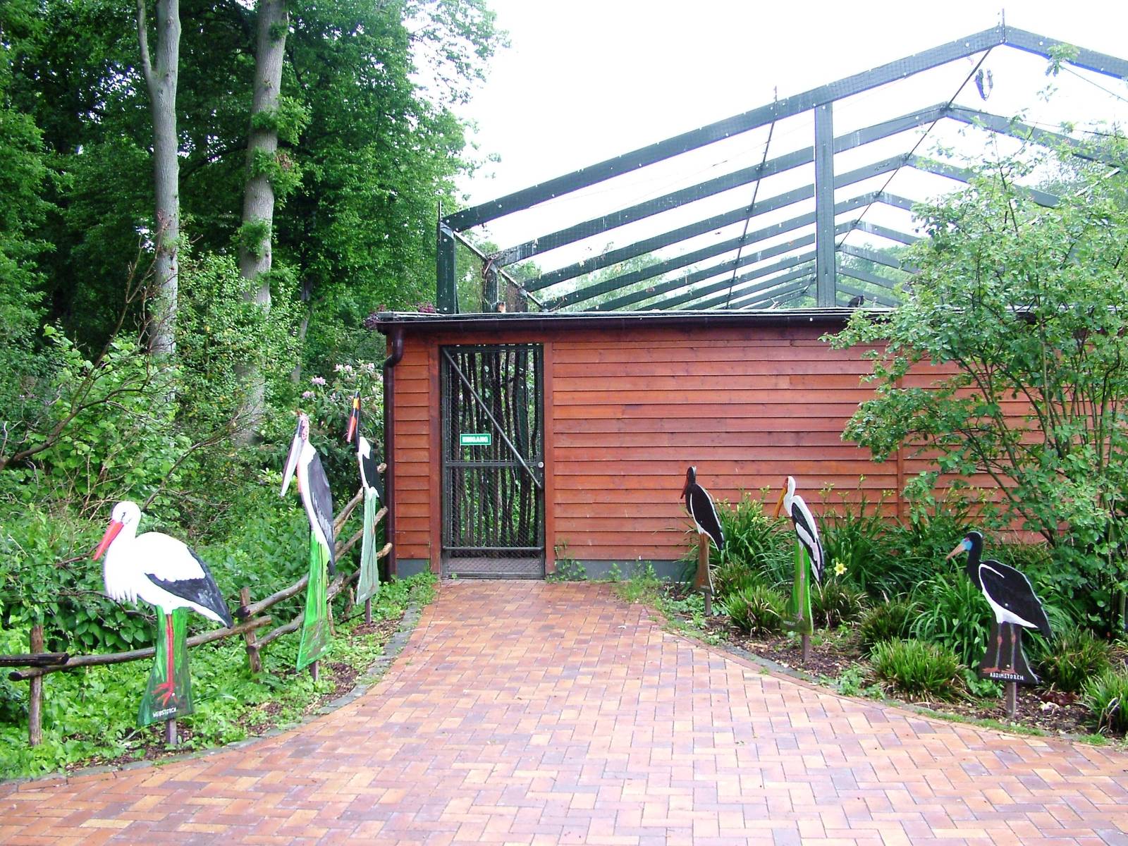 Stork Aviary Entrance at Rheine, 03/06/12