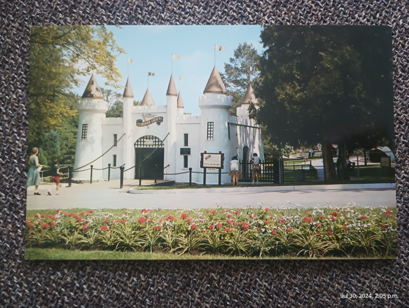 Story Book Gardens Entrance Postcard