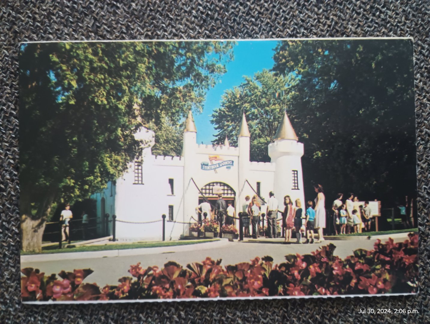 Story Book Gardens Entrance Postcard