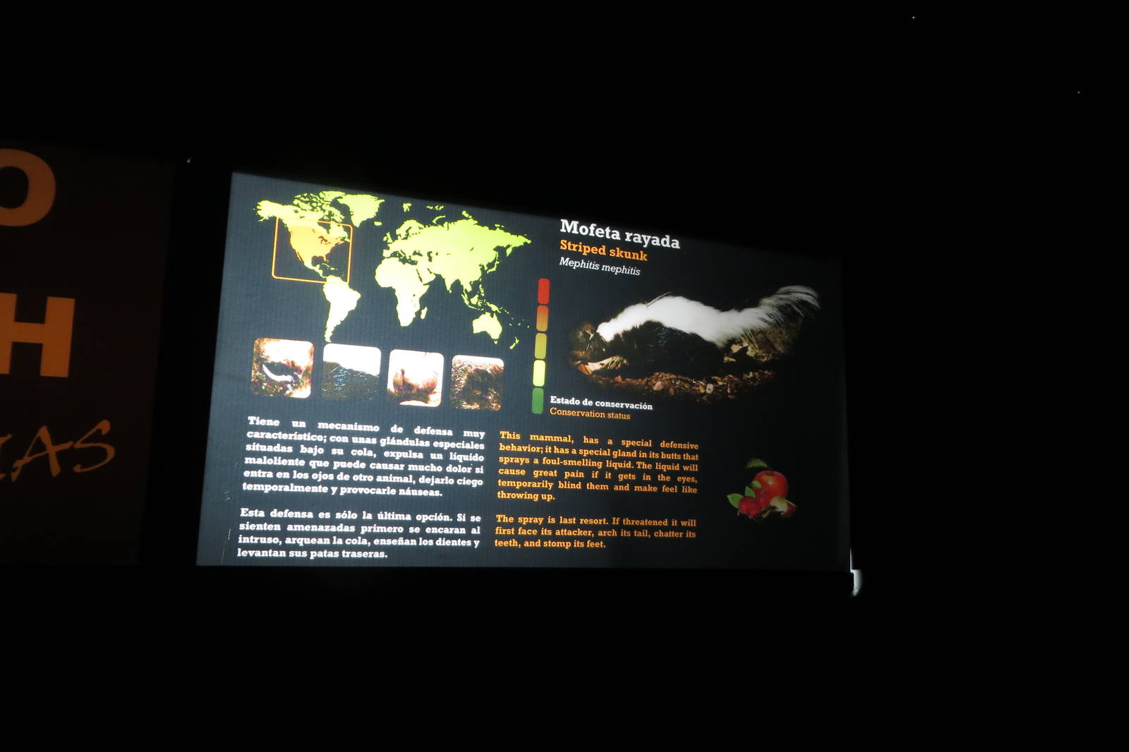 Striped Skunk signage 140216