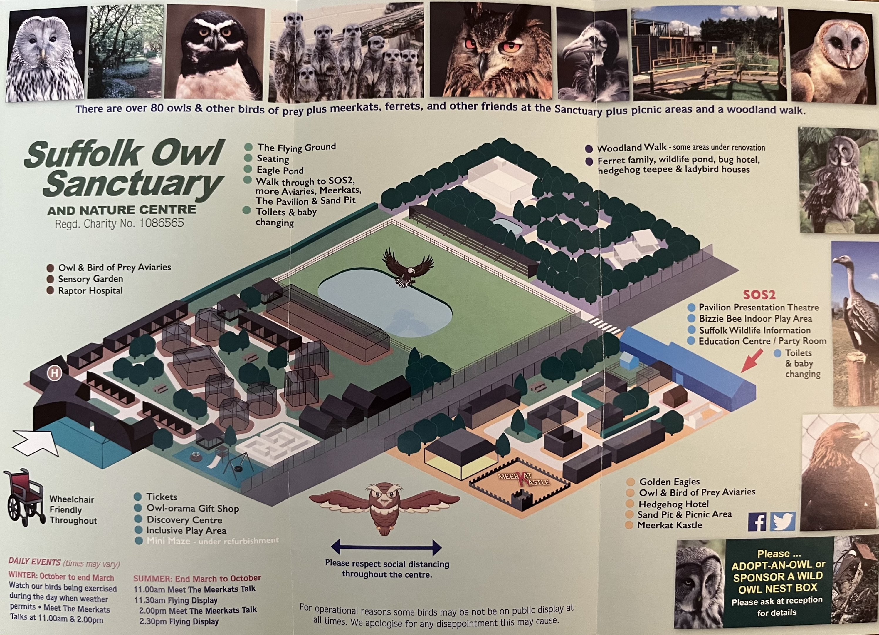 Suffolk Owl Sanctuary Map - undated
